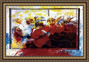 Hemicycle of The Ecole Des Beaux-arts - Detail Framed Paintings - Lizard Lounge by Ralph Steadman Art