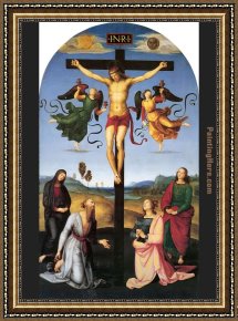 Crucifixion Framed Paintings - The Mond Crucifixion by Raphael