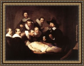 Lessons Learned by Eyears Framed Paintings - The Anatomy Lesson of Dr Tulp by Rembrandt