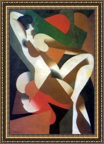 Donna Framed Paintings - Donna by Rene Magritte