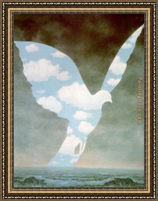 Family Making Music Framed Paintings - The Big Family by Rene Magritte