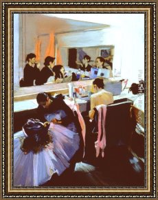 Yanow Framed Paintings - Dressing Room by Rhoda Yanow