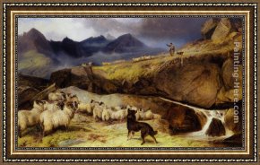 Richard Framed Paintings - Isle of Sky by Richard Ansdell