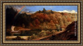 Spring Time Framed Paintings - From Autumn To Winter 'Things of the past are spring and summer time' by Richard Redgrave