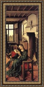 St Wolfgang Altarpiece Resurrection of Lazar Framed Paintings - The Werl Altarpiece by Robert Campin