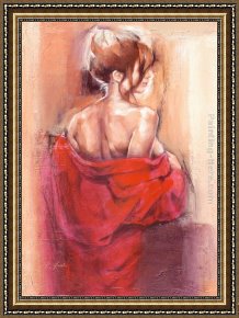 Robert Framed Paintings - Before the bath by Robert Duval