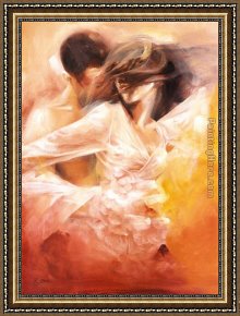 Dance The Night Away Framed Paintings - Emotional Dance by Robert Duval