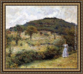 Springtime Framed Paintings - Springtime Stroll by Robert Reid