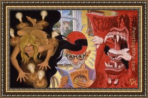 Robert Framed Paintings - The Appetite That Dare Not Be Appeased by Robert Williams
