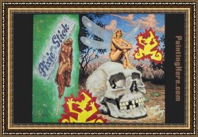 The Death of Demosthenes Framed Paintings - The Chrysalis of Death by Robert Williams