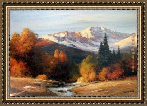Early Winter in The Sierra Nevada Framed Paintings - Sunrise in the High Sierra by Robert Wood
