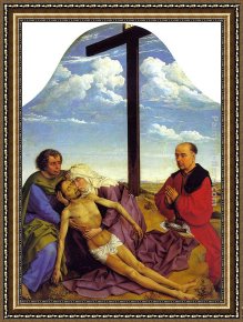Piet Mondrian Framed Paintings - Piet&agrave; by Rogier van der Weyden