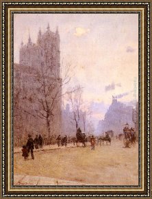 Abbey Framed Paintings - Westminster Abbey by Rose Barton