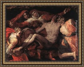 Piet Mondrian Framed Paintings - Piet&agrave; by Rosso Fiorentino