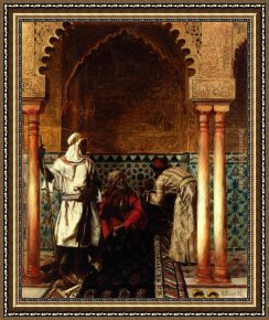 Der Jubil Framed Paintings - Der Weise by Rudolf Ernst