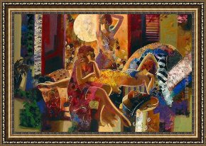 Summer Framed Paintings - Summer Nights by Sabzi