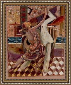 In The Rhythm of Tango Framed Paintings - Tango II by Sabzi