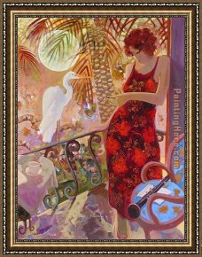 The Temptation of St. Anthony Framed Paintings - Temptation by Sabzi