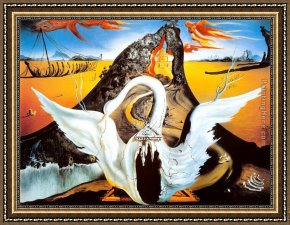 Salvador Dali Framed Paintings - Bacchanale by Salvador Dali