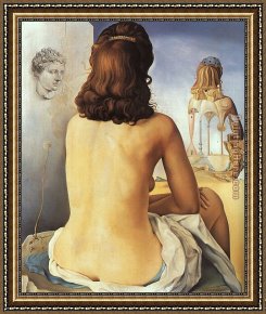 Nude Framed Paintings - My Wife,Nude by Salvador Dali