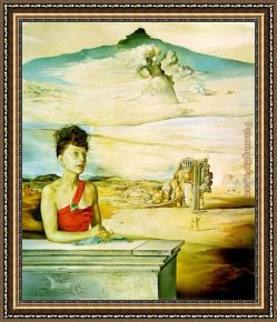 Portrait of Mrs Abney Framed Paintings - Portrait of Mrs. Jack Warner by Salvador Dali