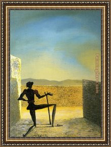 Johannes Vermeer Framed Paintings - Spectre of Vermeer by Salvador Dali