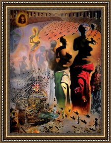 Salvador Dali Framed Paintings - The Hallucinogenic Toreador by Salvador Dali