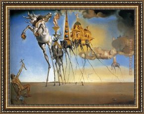 The Temptation of St. Anthony Framed Paintings - The Temptation of St. Anthony by Salvador Dali