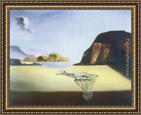 Salvador Dali Framed Paintings - The Transparent Simulacrum of the Feigned Image by Salvador Dali