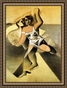 Venus in Front of The Mirror Framed Paintings - Venus and Sailor by Salvador Dali