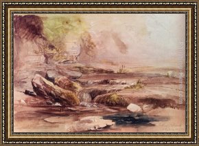 The Hay Wain Framed Paintings - In Cusop Brook Near Hay-On-Wye, Wales by Samuel Palmer