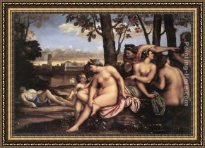 The Death of Demosthenes Framed Paintings - Death of Adonis by Sebastiano del Piombo