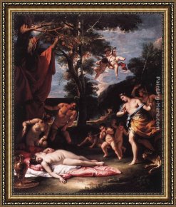 Meeting Framed Paintings - The Meeting of Bacchus and Ariadne by Sebastiano Ricci