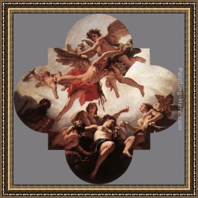 The Education of Cupid Framed Paintings - The Punishment of Cupid by Sebastiano Ricci