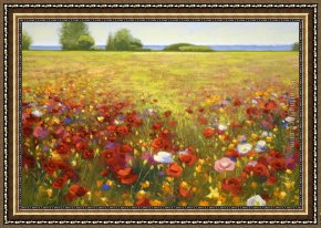 La Cote Des Boeufs The Hermitage Framed Paintings - Cote Sud by Shirley Novak