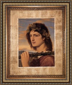 Bacchus And Ariadne Framed Paintings - Bacchus by Simeon Solomon