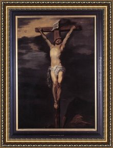 Sir Antony Van Dyck Framed Paintings - Christ on the Cross by Sir Antony van Dyck