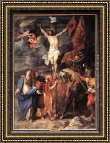 Sir Antony Van Dyck Framed Paintings - Golgotha by Sir Antony van Dyck