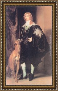 Sir Antony Van Dyck Framed Paintings - James Stuart, Duke of Lennox and Richmond by Sir Antony van Dyck