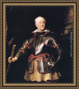 Sir Antony Van Dyck Framed Paintings - Portrait of a Member of the Balbi Family by Sir Antony van Dyck