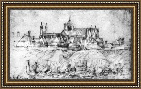 Sir Antony Van Dyck Framed Paintings - St Mary's Church at Rye, England by Sir Antony van Dyck