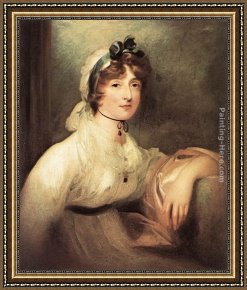 Diana And Acteon Framed Paintings - Diana Stuart, Lady Milner by Sir Thomas Lawrence