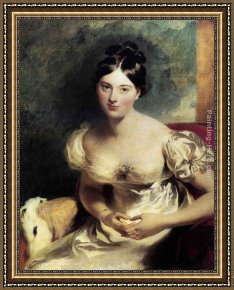 The Martyrdom of St Margaret Framed Paintings - Margaret, Countess of Blessington by Sir Thomas Lawrence