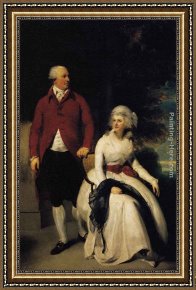 Julius Leblanc Stewart Framed Paintings - Mr and Mrs John Julius Angerstein by Sir Thomas Lawrence