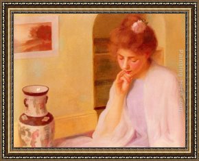Stanhope Alexander Forbes Framed Paintings - Contemplation by Stanhope Alexander Forbes