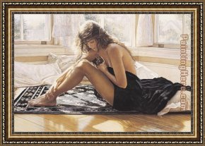 Heart Framed Paintings - Comforting the Heart by Steve Hanks