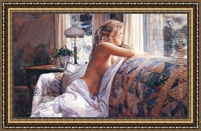 A Moment of Comfort Framed Paintings - Country Comfort by Steve Hanks