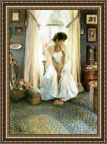 A Rough Journey Home Framed Paintings - Country Home by Steve Hanks
