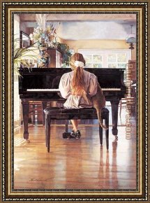 A Duet Framed Paintings - Duet by Steve Hanks