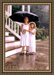 Heart Framed Paintings - Shelter for the Heart by Steve Hanks